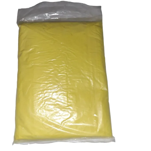 Vintage All Weather Emergency Poncho NWT Color Yellow - Picture 2 of 2